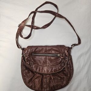 Candie's Rich Brown Crossbody Bag Vintage